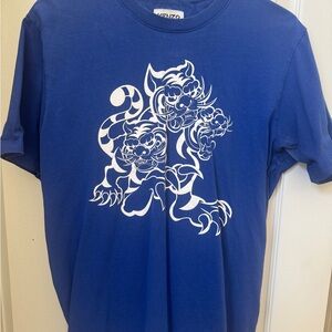 Kenzo Blue Graphic Men's Shirt